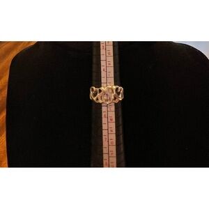 Tiffany Sterling Silver Triple Open Heart Ring